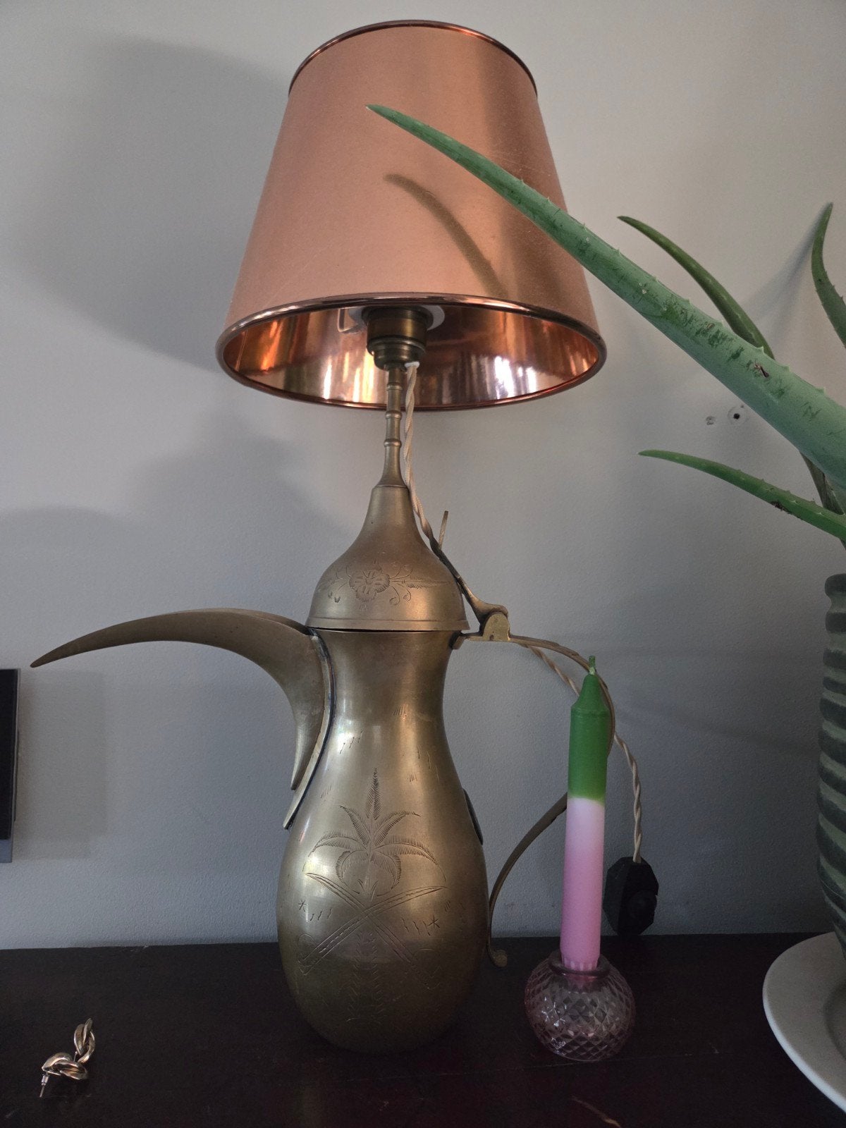 Dimbare lamp van gerecycled materiaal, design winkel, Huis en Inrichting, Lampen | Overige, Ophalen of Verzenden