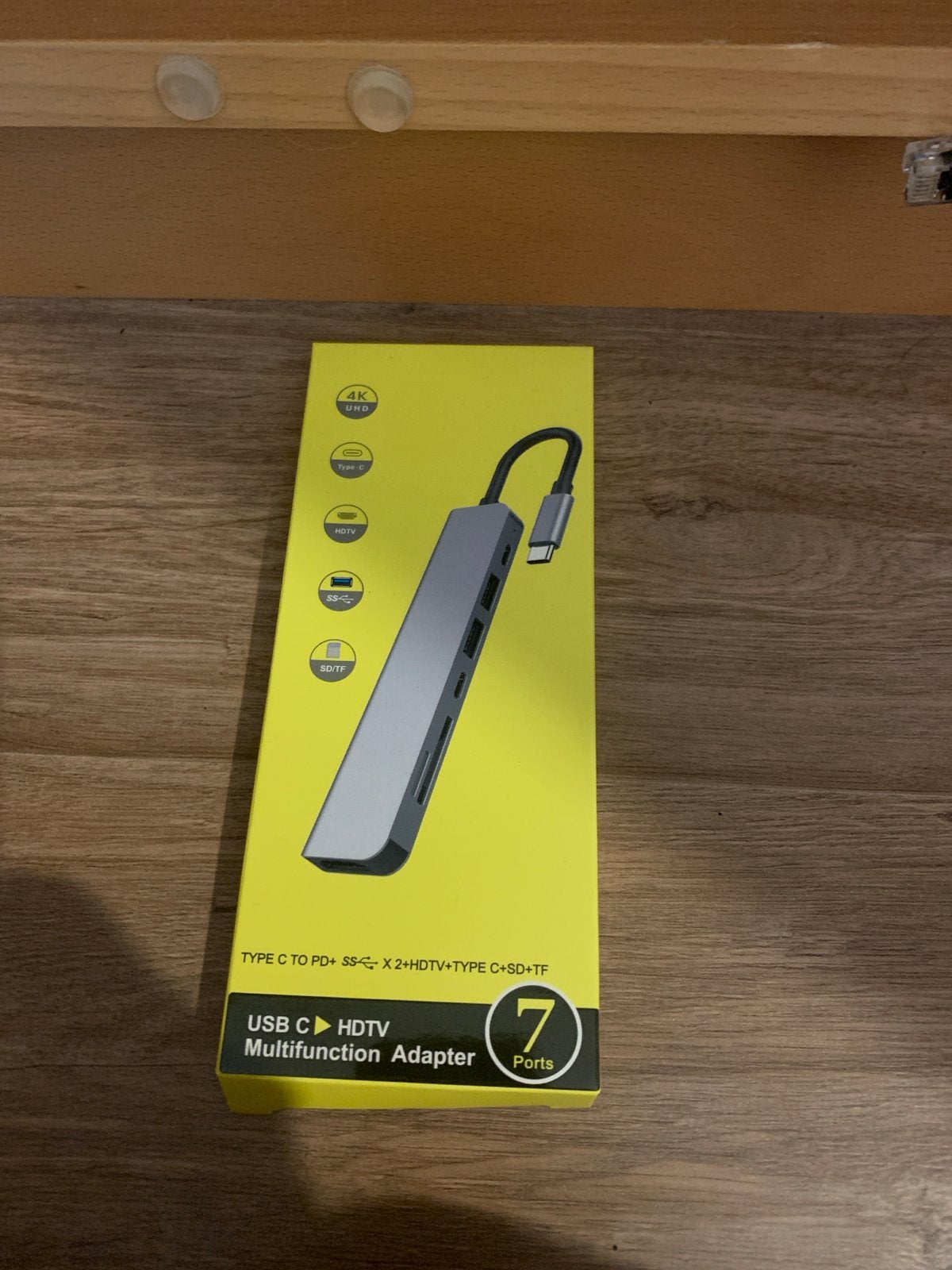 USB C HDTV Multifunction Adapter 7 Poorten - Restpartij 6 St, Computers en Software, Ophalen of Verzenden, Nieuw