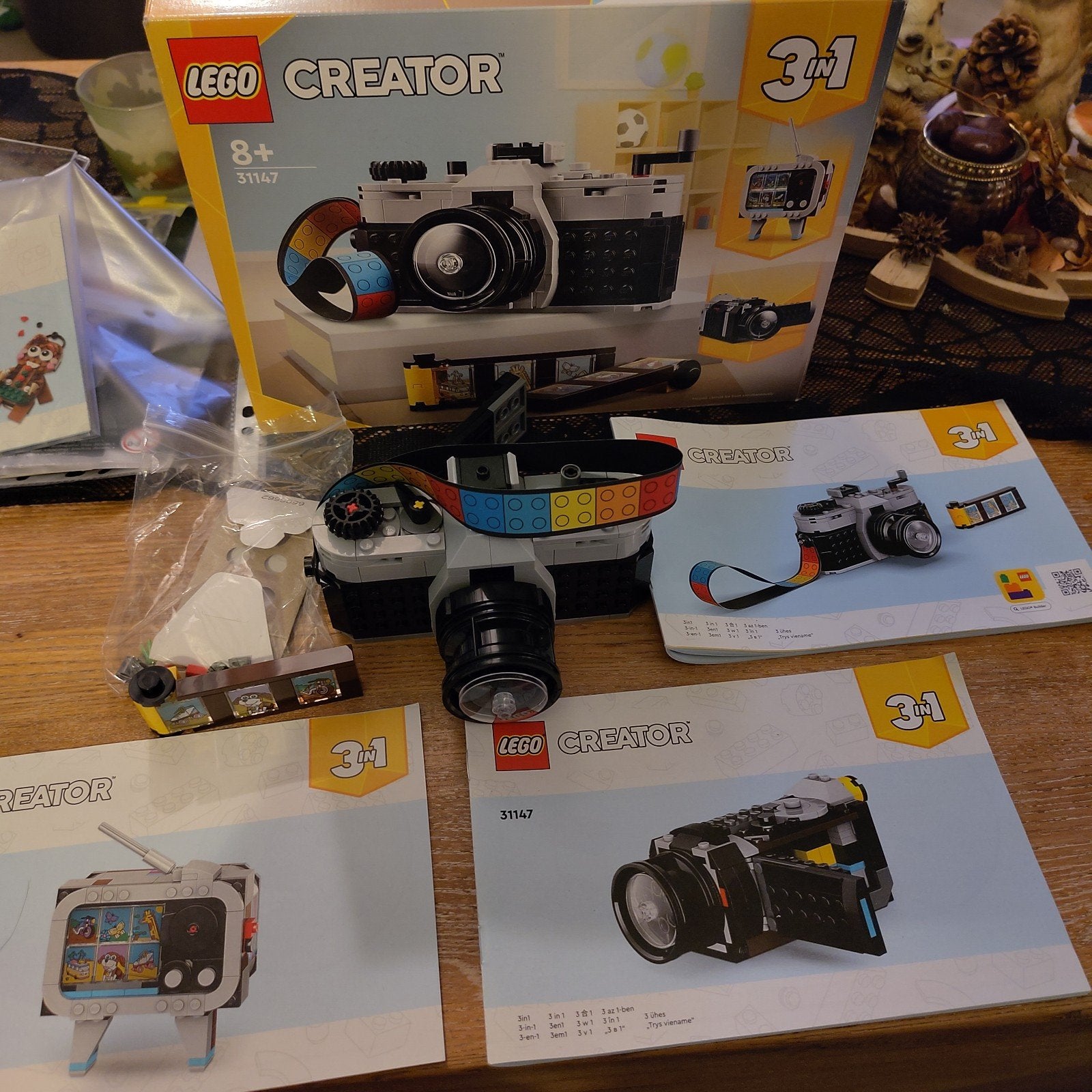 LEGO Creator 31147 Retro Camera / TV 3-in-1 Set, Inclusief instructies, Lego, Ophalen of Verzenden, Zo goed als nieuw