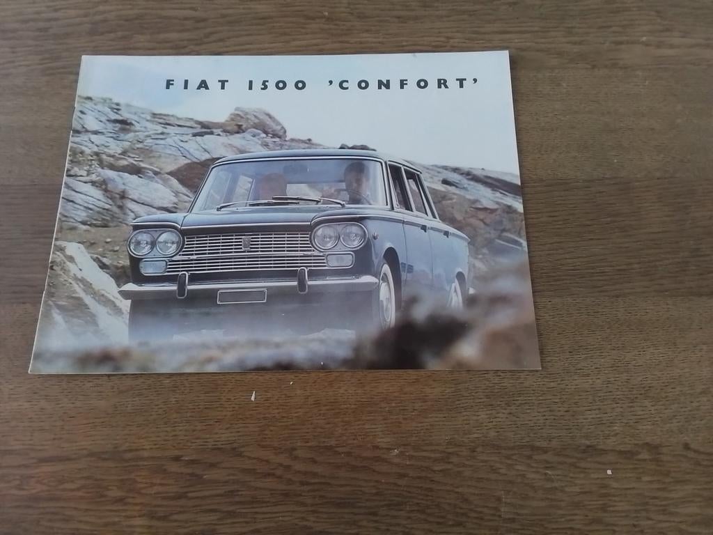 Folder Fiat 1500, Ophalen of Verzenden, Zo goed als nieuw, Overige merken