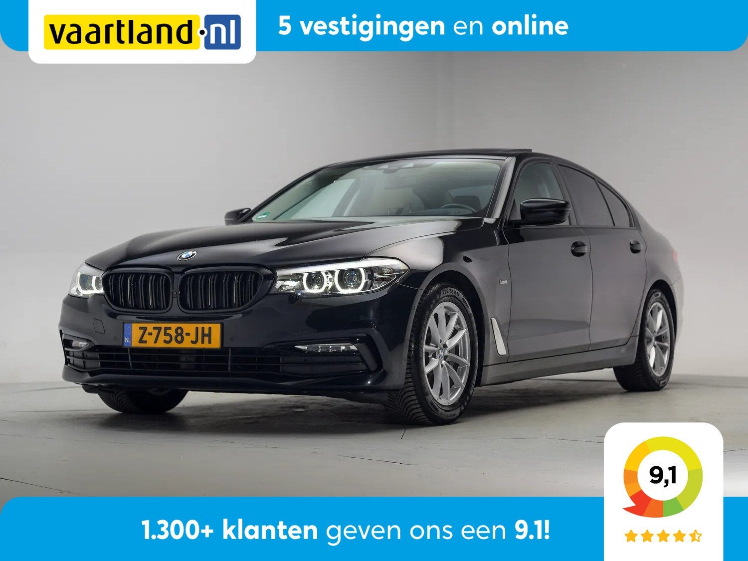 BMW 5 Serie 530i xDrive High Executive Aut. [ Leder 360Cam, Auto's, Automaat, 1998 cc, Gebruikt, 4 cilinders