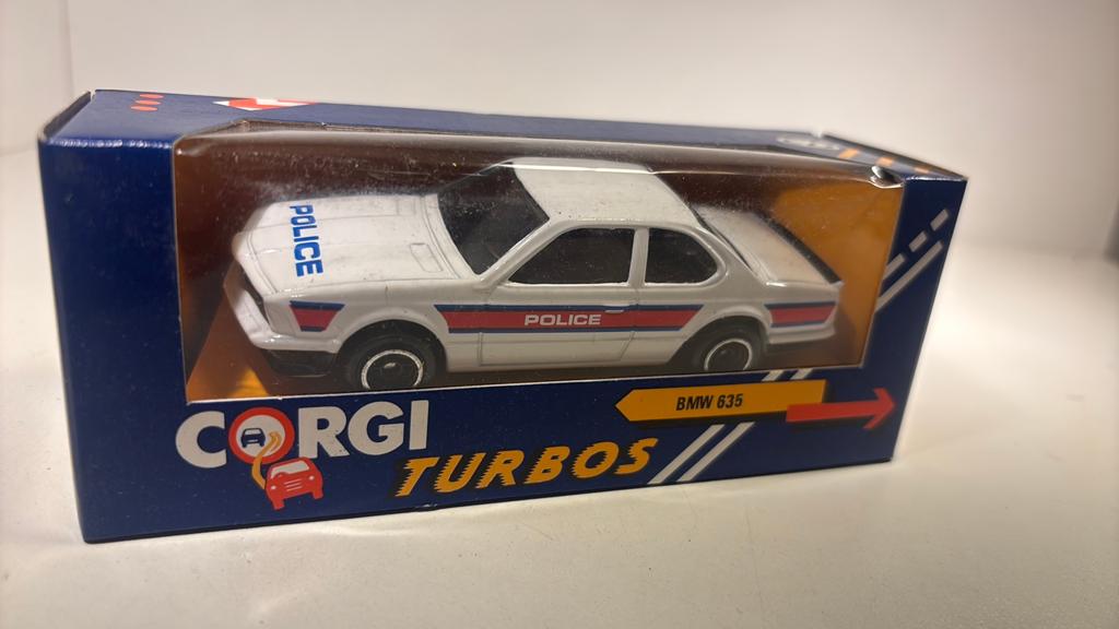 Bmw 635 police corgi 1.43, Auto, Ophalen of Verzenden, Corgi, A