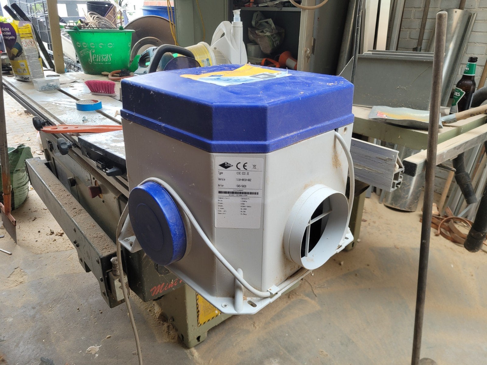 Itho CVE ECO 2E Ventilator/Afzuiger - 325m3/h, Ophalen of Verzenden, Gebruikt, Ventilator en Afzuiger