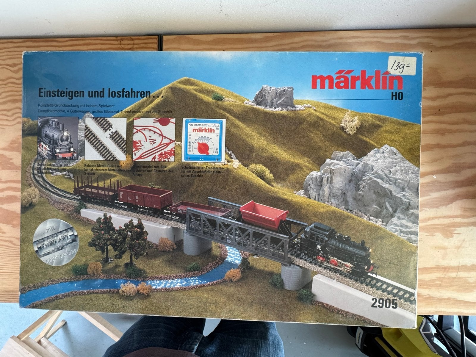 Märklin H0 startset 2905 in originele doos (M-rails), Hobby en Vrije tijd, Wisselstroom, Treinset, Ophalen of Verzenden, Zo goed als nieuw
