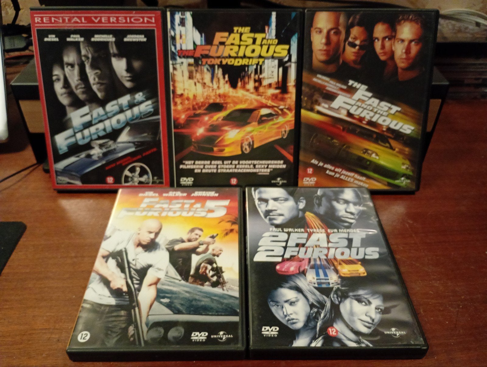 Fast and the Furious dvd's - 5 stuks, Vanaf 12 jaar, Ophalen of Verzenden, Gebruikt, Actie