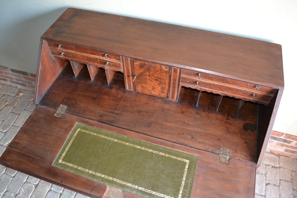 Prachtige antieke mahonie houten secretaire, bureau, buro., Verzenden