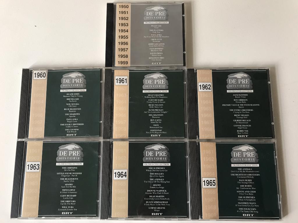 7 cd De prehistorie pre historie jaren 50 + 60, Cd's en Dvd's, Ophalen of Verzenden, Zo goed als nieuw, Pop