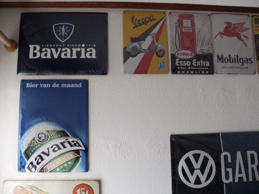 42 reclame platen, Verzamelen, Ophalen, Nieuw, Reclamebord