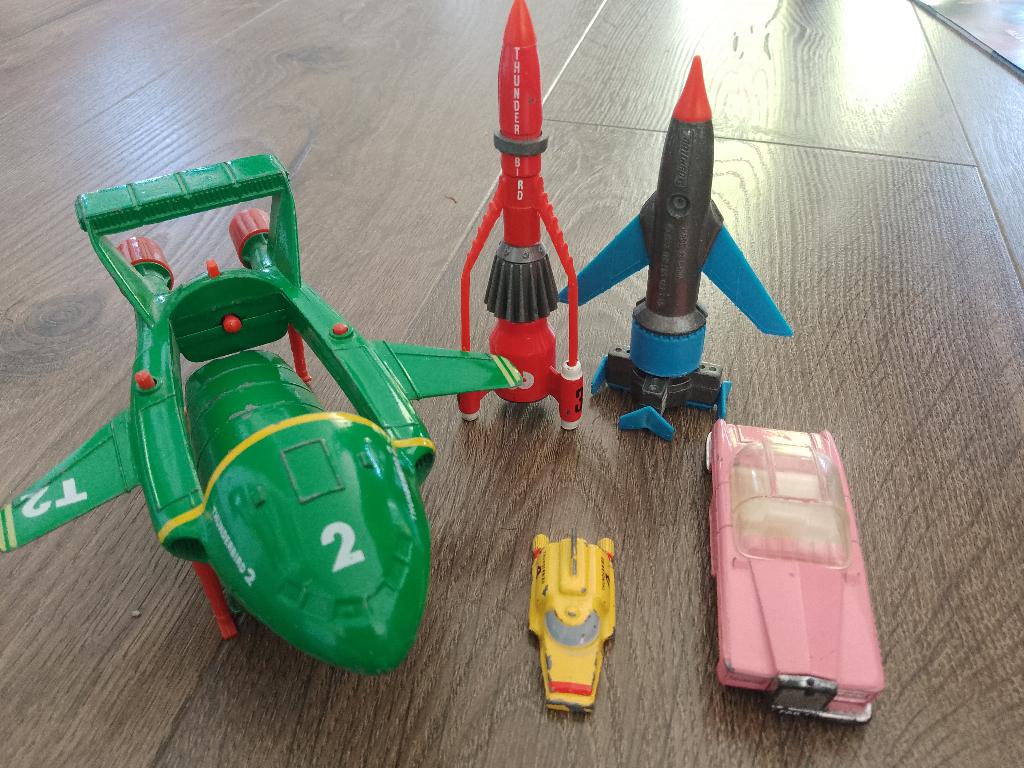 Thunderbirds Matchbox setje, Ophalen of Verzenden, Gebruikt, Tv, Beeldje, Replica of Model