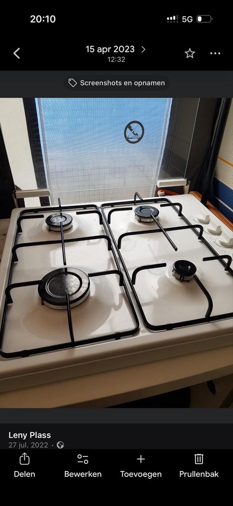 Camping 4-pits gas kooktoestel, Caravans en Kamperen, Ophalen of Verzenden, Gebruikt