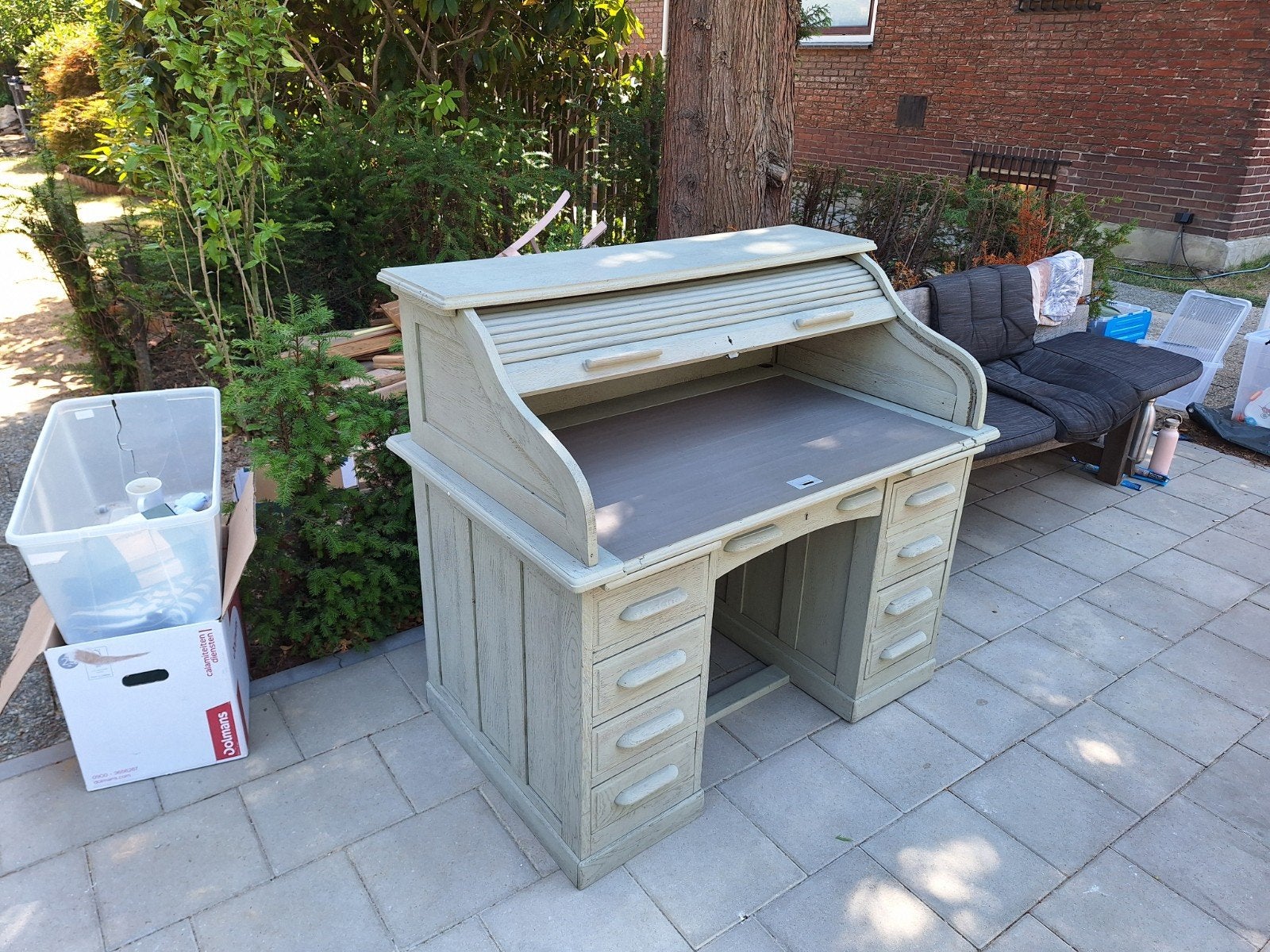Te koop eiken bureau, Ophalen of Verzenden