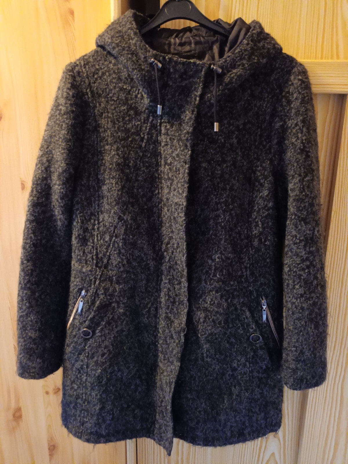 Nette, grijze winterjas. Maat 42. MS mode., Kleding | Dames, Jassen | Winter, Maat 42/44 (L), Ophalen of Verzenden, Zo goed als nieuw