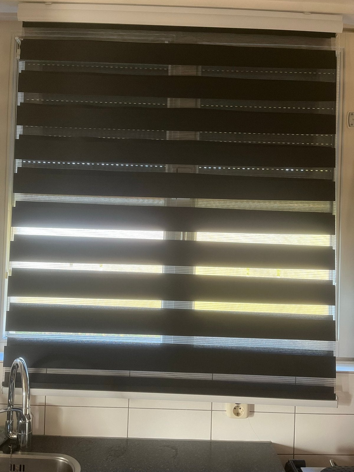 Duo rolgordijn 142x120 cm, Ophalen, Zo goed als nieuw, Duo rolgordijn