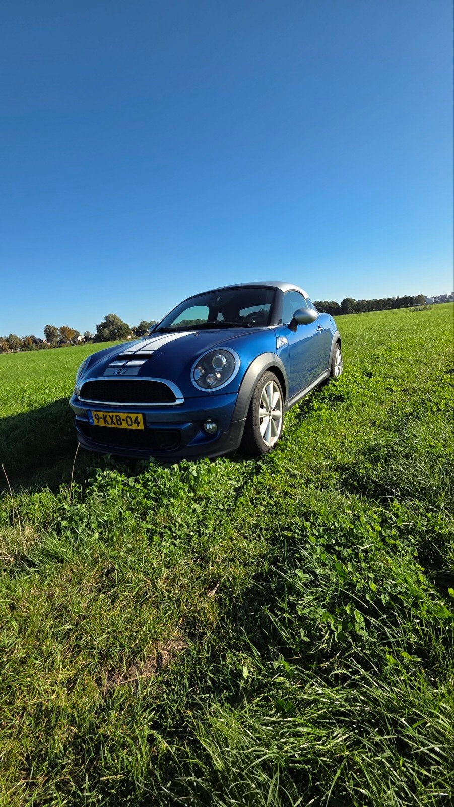 Mini 1.6 Cooper S Chili Coupe 2011 Blauw (tweezitter), Auto's, Zwart, 4 cilinders, Blauw, Leder