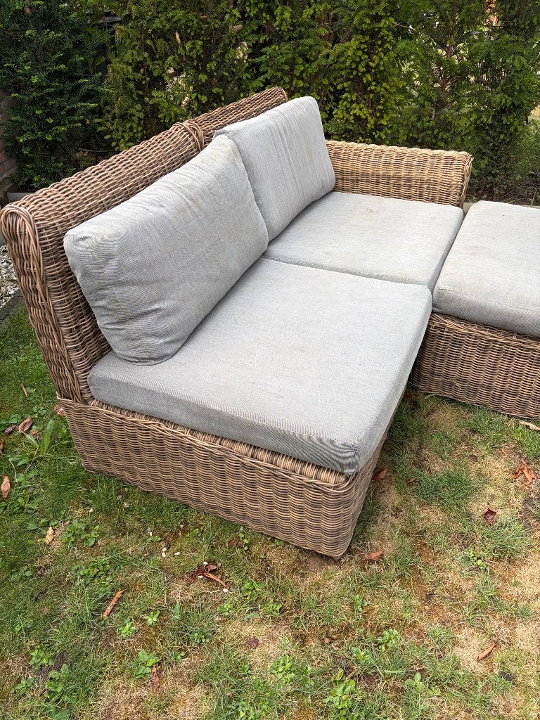 Tuinset, Gebruikt, Rotan, Loungeset, Bank