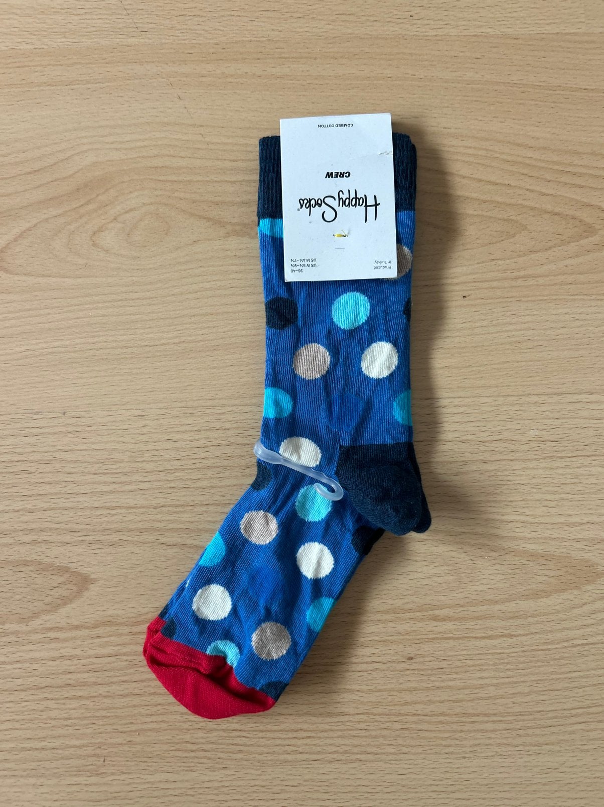 Happy socks sokken - maat 36-40, Ophalen of Verzenden, Zo goed als nieuw, Blauw