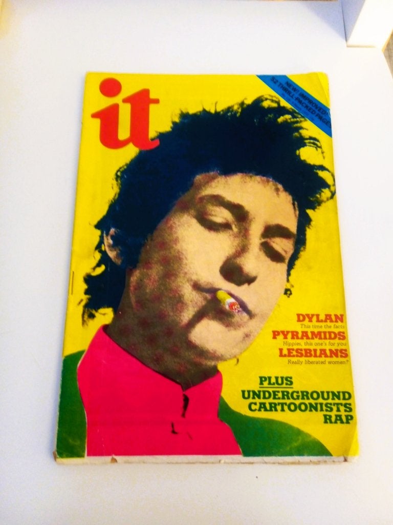 the international times nr.125 *1972* bob dylan cover, Ophalen of Verzenden, Gelezen, Muziek, Film of Tv