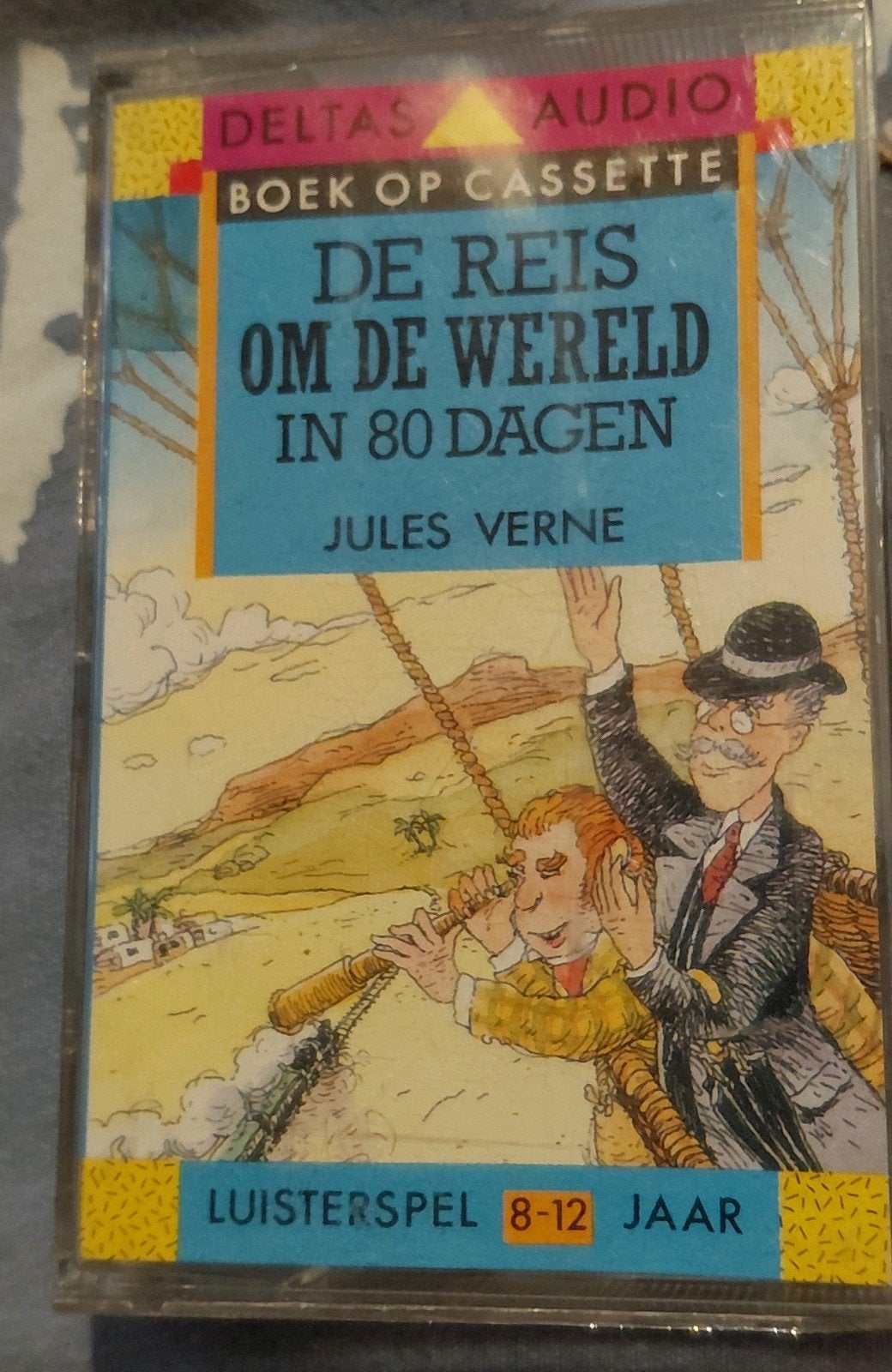 De Reis om de Wereld in 80 Dagen, Luisterspel Cassette uniek, Gebruikt, Kinderen en Jeugd, 1 bandje, Ophalen of Verzenden