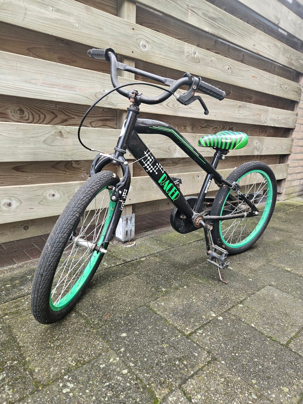 Crossfiets - Zwart/Groen - Ideaal voor avontuurlijke ritten, Ophalen, Gebruikt, Staal, Onbekend