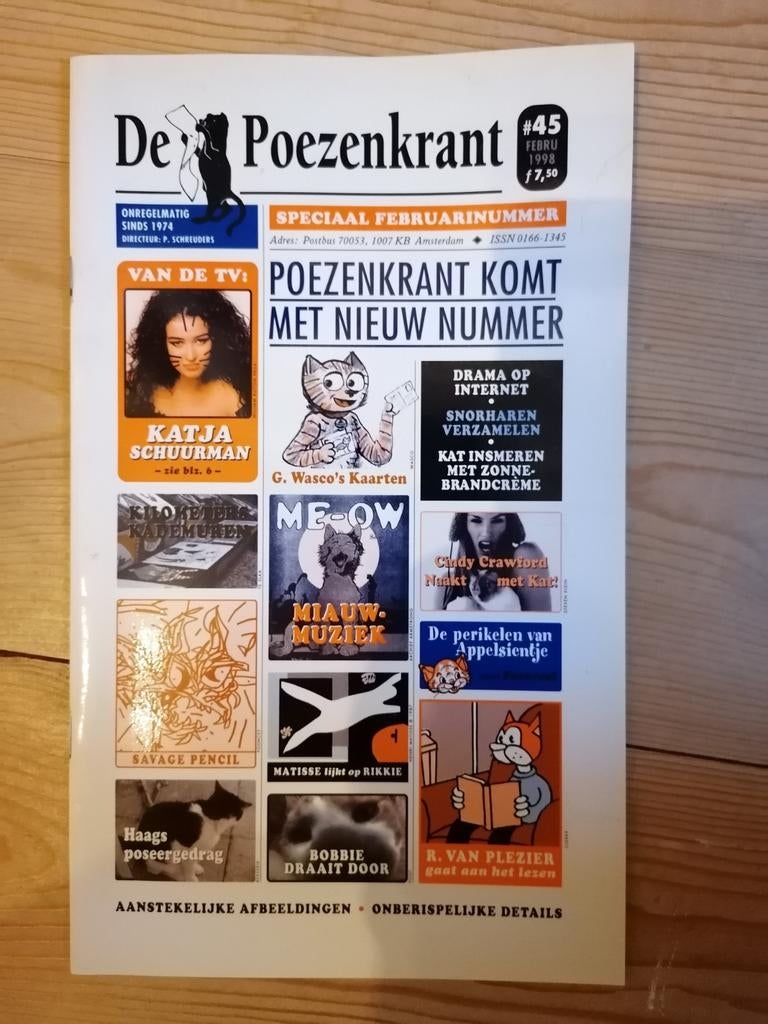 De Poezenkrant #45 - Speciaal Februarinummer 1998, Boeken, Ophalen of Verzenden, Gelezen, Overige typen