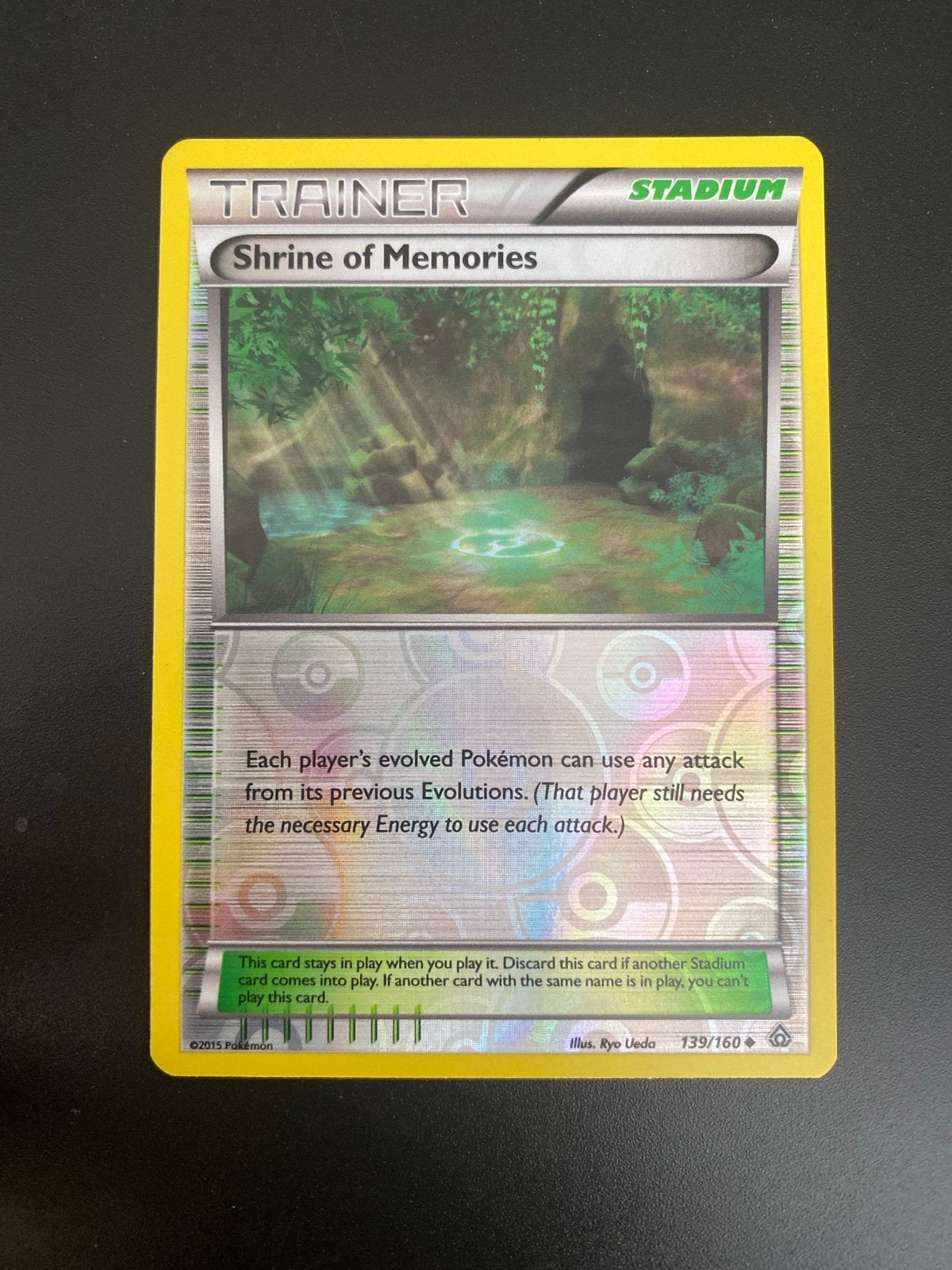 Shrine of Memories 139/160 Rev. Holo XY Primal Clash NM!, Ophalen of Verzenden, Zo goed als nieuw, Losse kaart, Foil