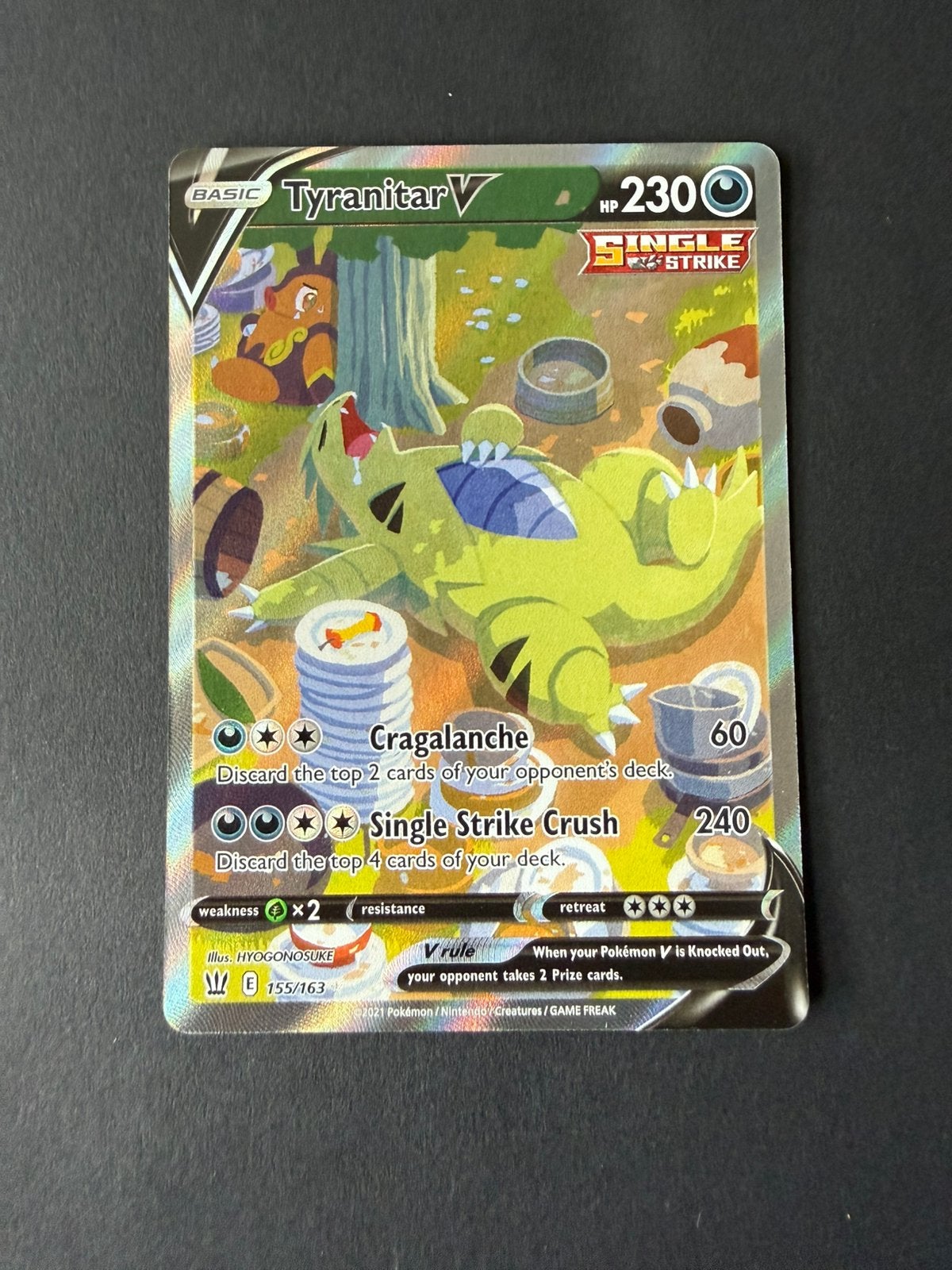 Battle Styles 155/163 Tyranitar V, Ophalen of Verzenden, Nieuw, Losse kaart
