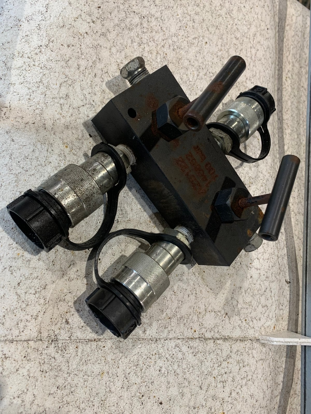 Enerpac holmatro hydrauliek T blok verdeelblok olie, Ophalen of Verzenden, Zo goed als nieuw