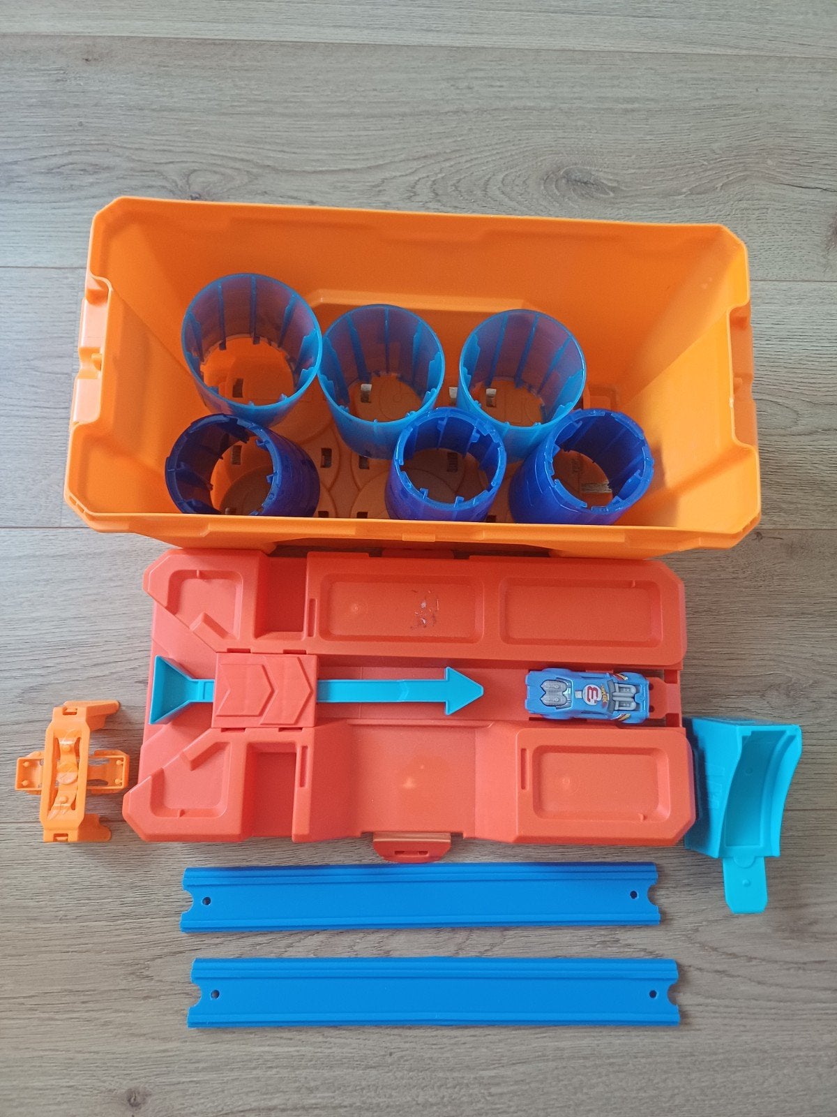 Hot Wheels Track Builder stunt opberg box, Racebaan, Zelf te bouwen, Ophalen of Verzenden, Zo goed als nieuw