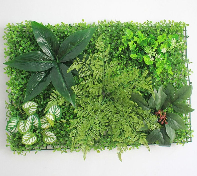 Kunst Gras En Planten Paneel / Bladeren 60x40cm Nep Gazon, Verzenden, Nieuw