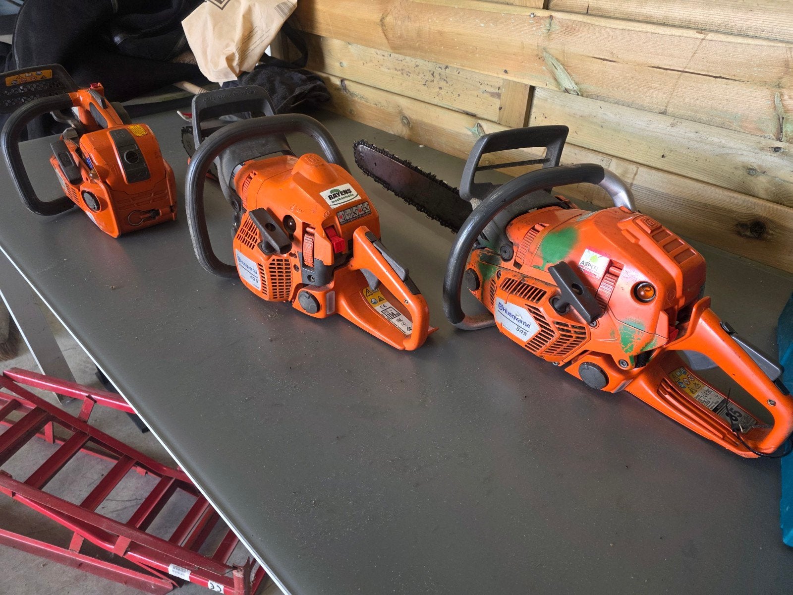 3 professionele Husqvarna kettingzagen (incl. top handle)