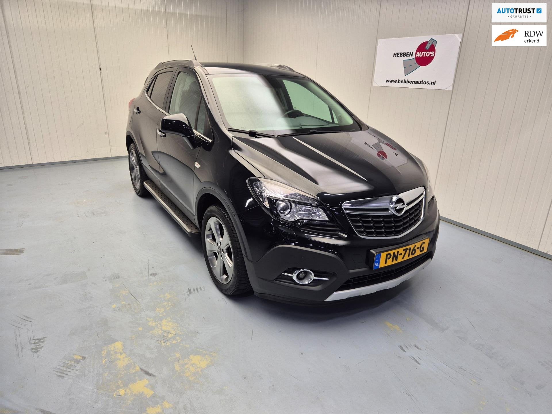 Opel Mokka 1.4 T Cosmo 4x4 Navi Camera Ecc Cruise Control Al, Auto's, Gebruikt, Zwart, 4 cilinders, Leder en Stof
