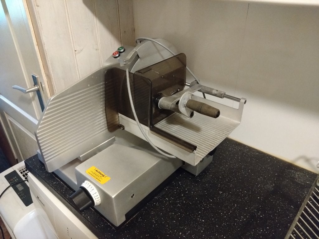 Graef snijmachine, Ophalen, Gebruikt, Zilver, Metaal