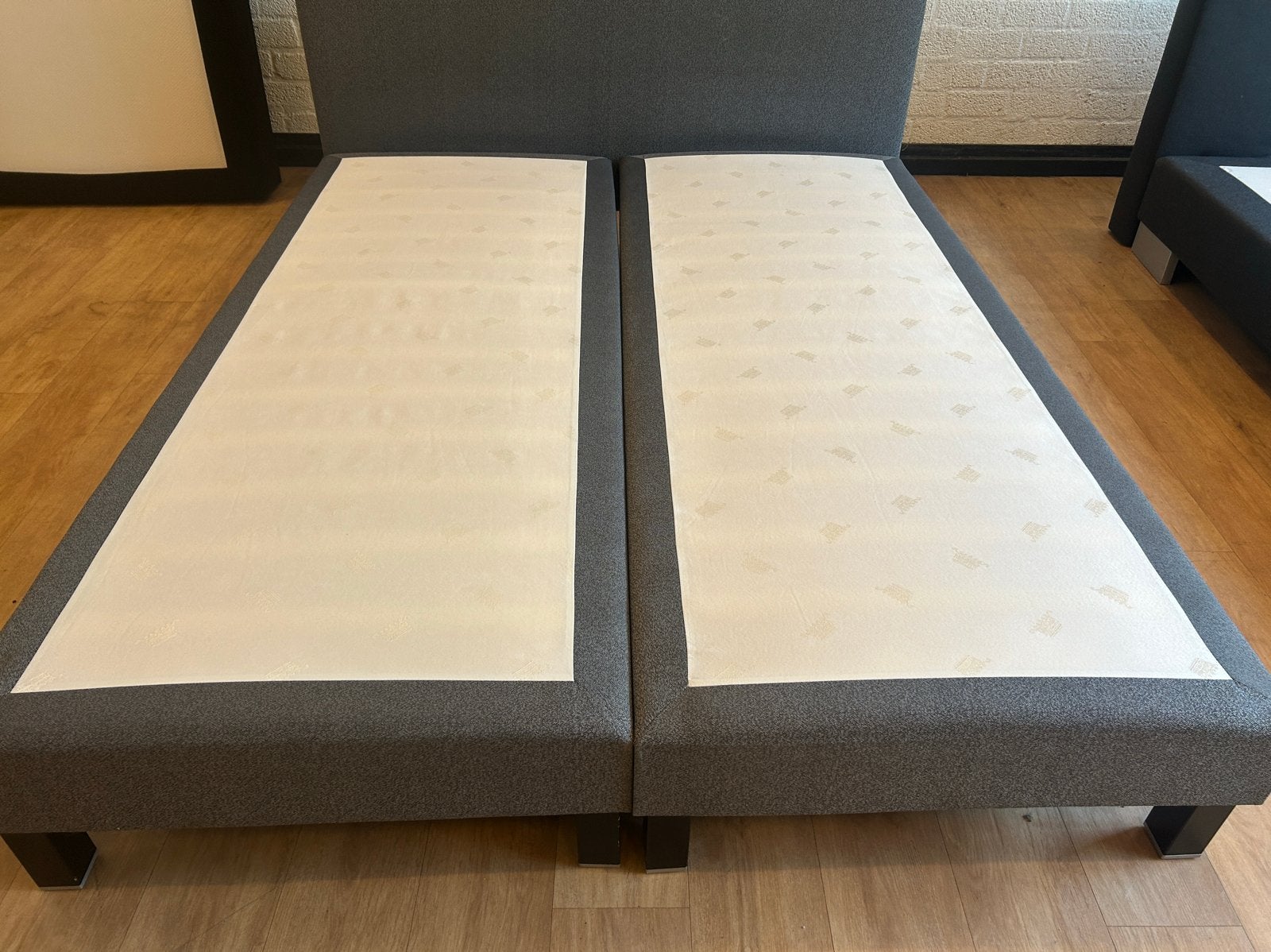 Luxe boxspring OBS401 160x200 - Volledig gereinigd, Luxe, Tweepersoons, Ophalen of Verzenden, Zo goed als nieuw