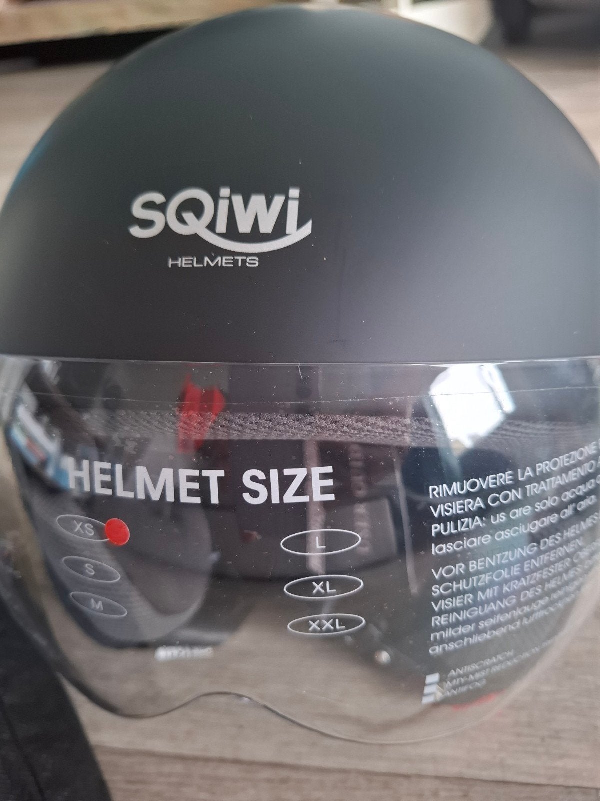SQiwi Helmets Scooterhelm - Mat Zwart maat xs, Fietsen en Brommers, Ophalen of Verzenden, Nieuw, Extra small of kleiner, SQiwi