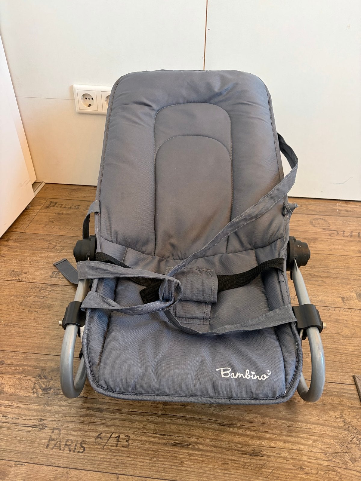 Bambino Wipstoel - Grijs en Verstelbaar, Kinderen en Baby's, Wipstoeltjes, Gebruikt, Wipstoel, Met gordel(s) of riempje(s), Ophalen