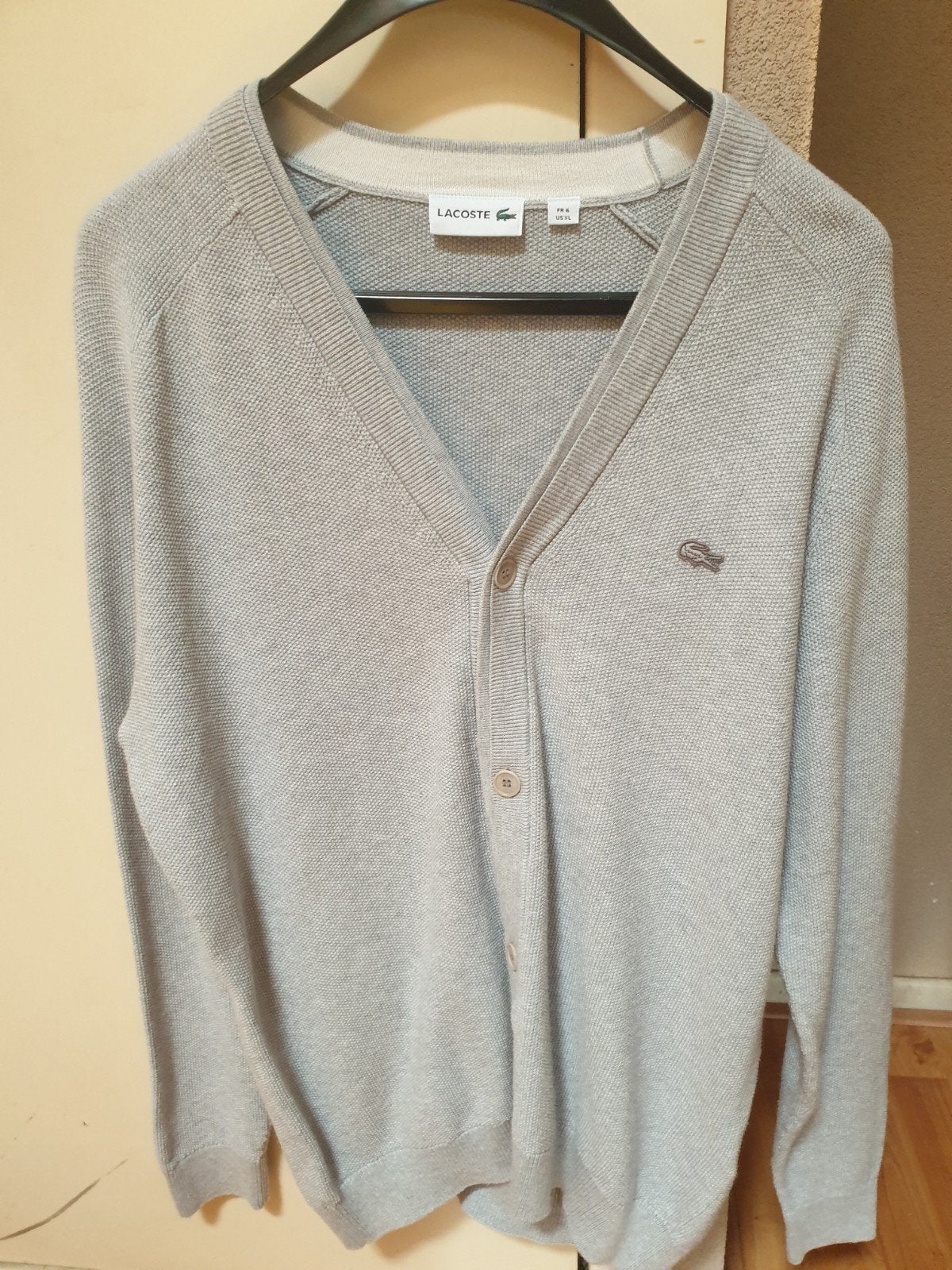 lacoste vest, Kleding | Dames, Ophalen of Verzenden, Zo goed als nieuw, Maat 46/48 (XL) of groter, Grijs