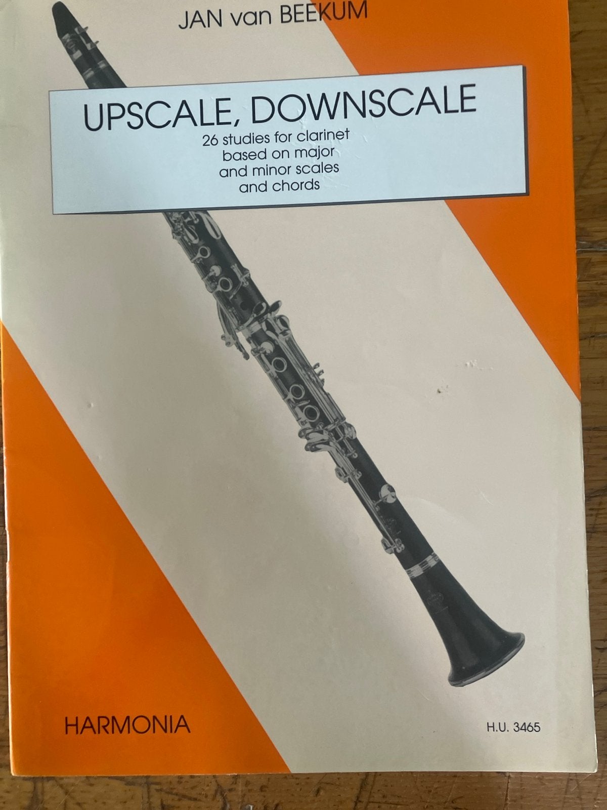 Jan van Beekum - Upscale, Downscale: Klarinetstudies, Klassiek, Les of Cursus, Ophalen of Verzenden, Zo goed als nieuw