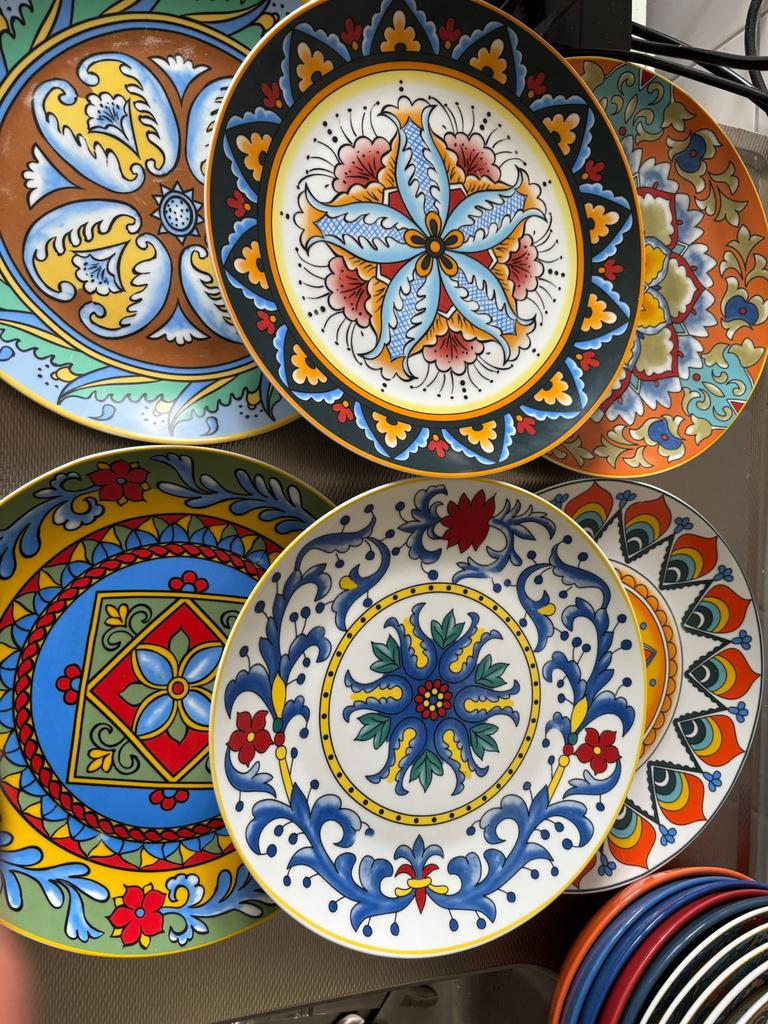 Excelsa Afrika Servies: Kleurrijke Borden en Kommen, Huis en Inrichting, Woonaccessoires | Onderzetters, Ophalen of Verzenden