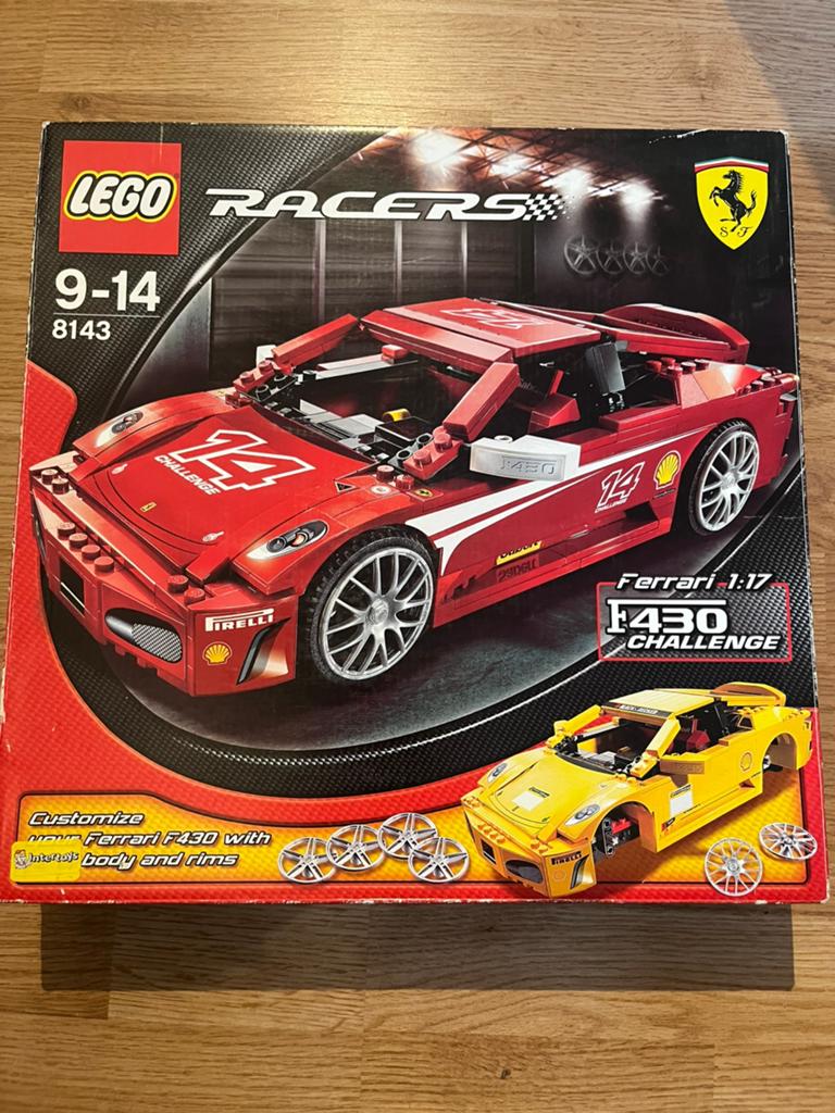 Lego Racers Ferrari F430 8143, Lego, Compleet, Ophalen of Verzenden, Zo goed als nieuw