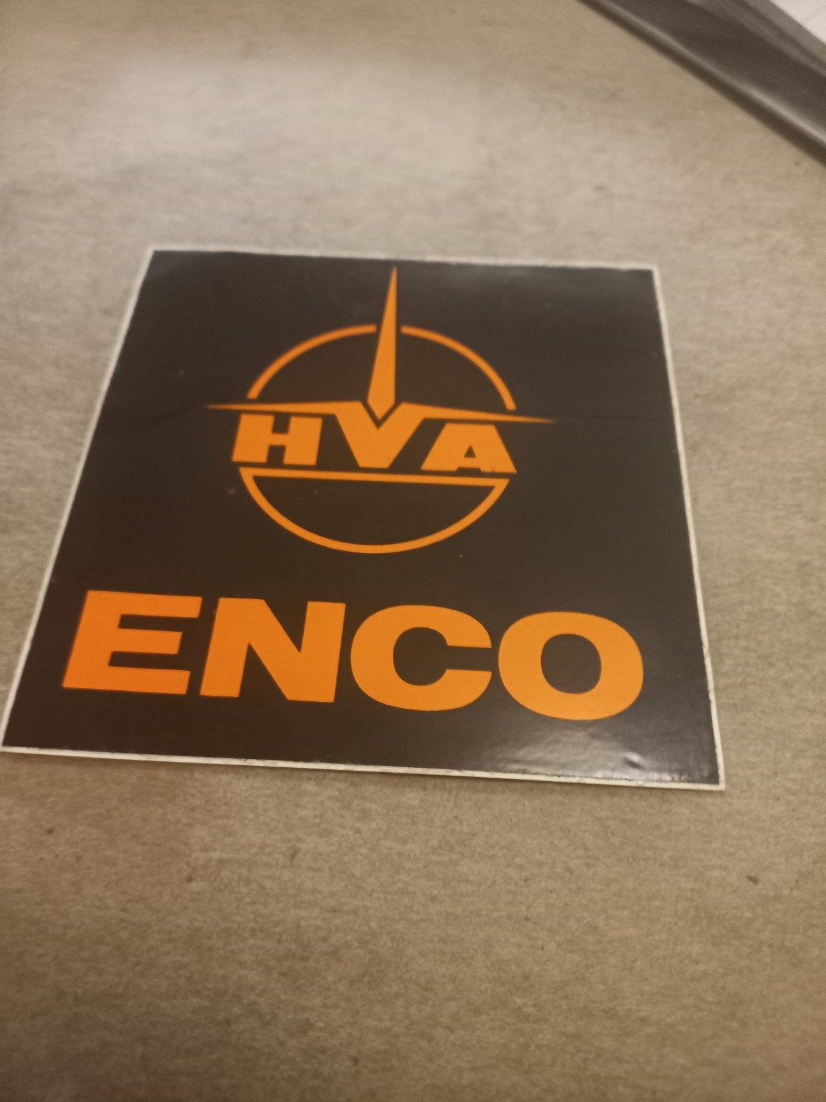 HVA ENCO Sticker - Vintage Logo, Ophalen of Verzenden, Gebruikt, Overige typen