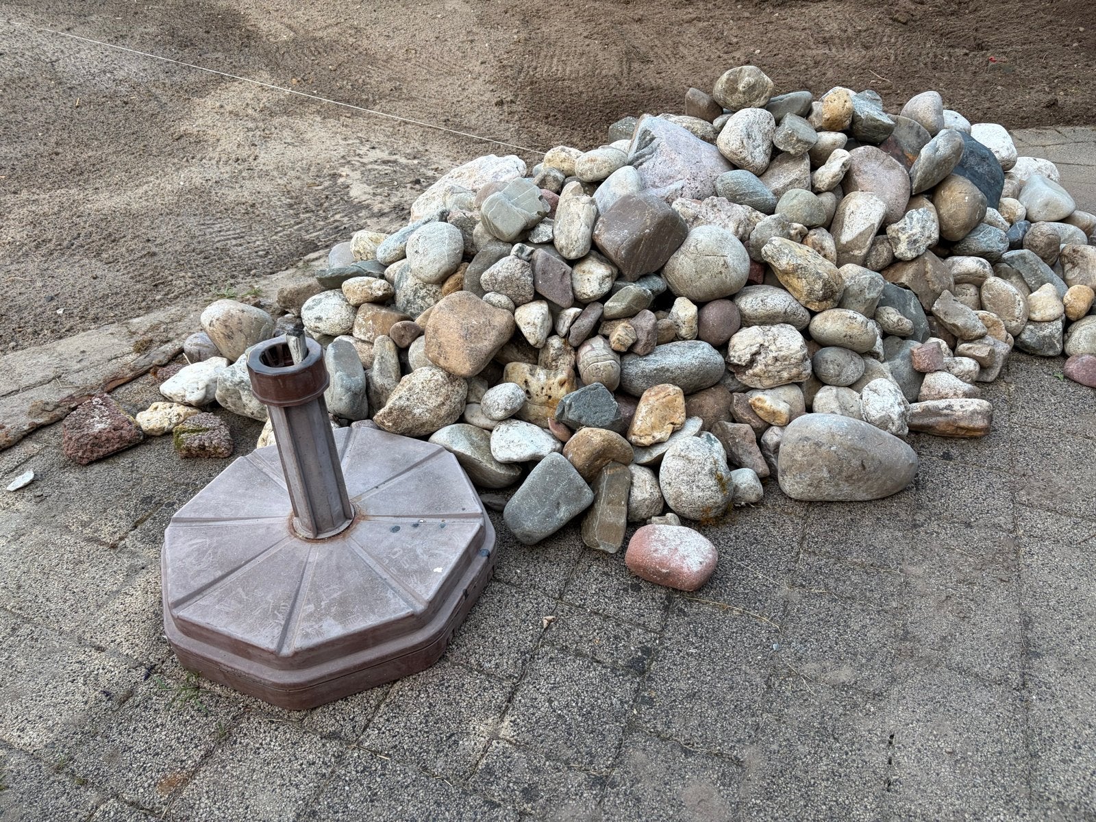Diverse rivierkeien en rotsen voor tuin of decoratie, Tuin en Terras, Ophalen, Overige materialen, Gebruikt, Kei