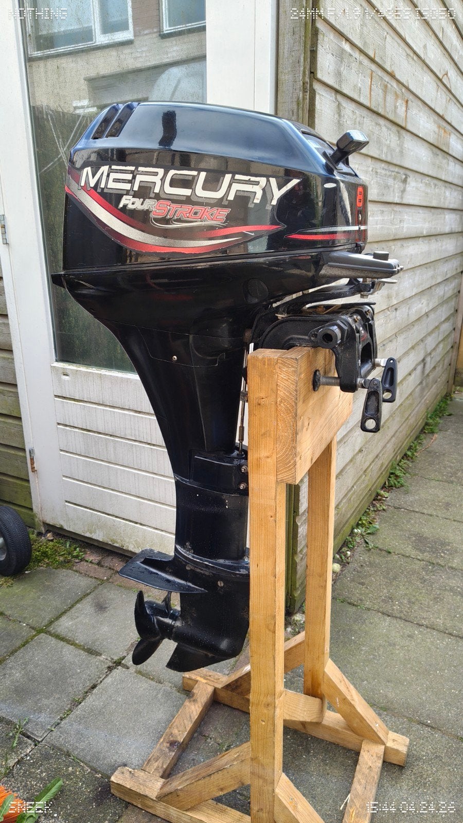 Mercury 8 pk 4 takt langstaart, Watersport en Boten, Ophalen, Zo goed als nieuw, Motor en Techniek, Zeilboot of Motorboot