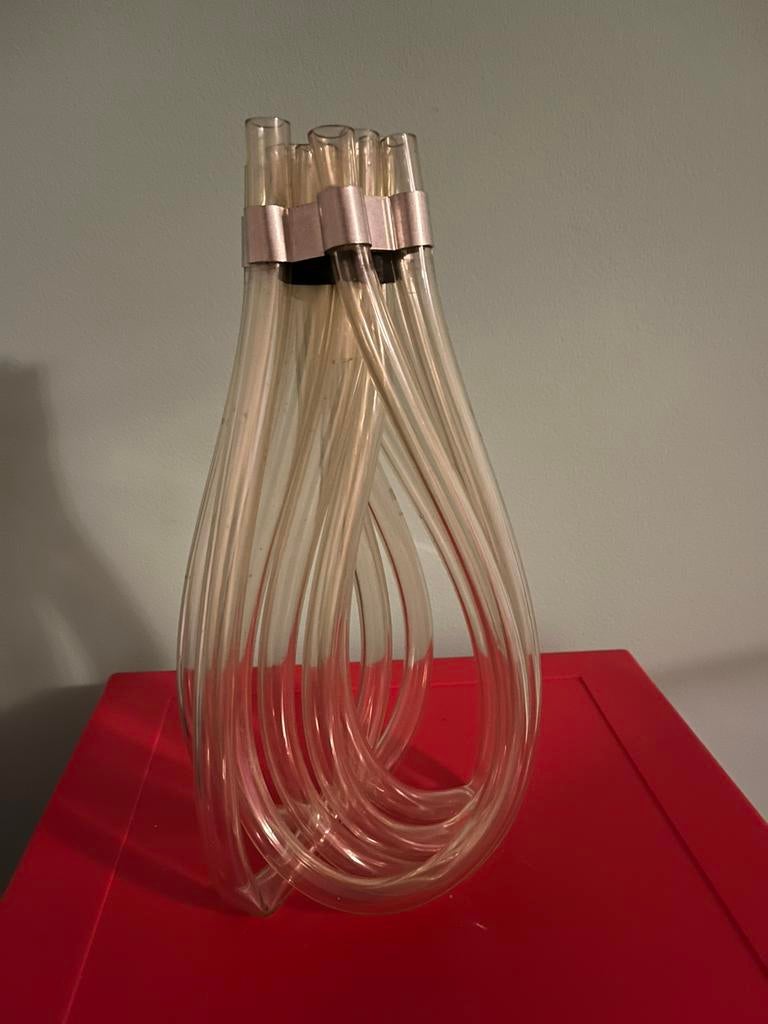 VAAS. —  TRANSPARANT PLASTIC BUIZEN./ CHROOM., Ophalen of Verzenden