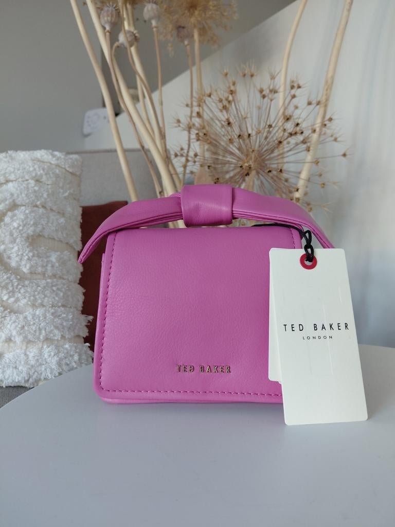 Ted Baker leren tas Roze met strik, Nieuw, Ophalen of Verzenden, Nieuw, Roze, Handtas