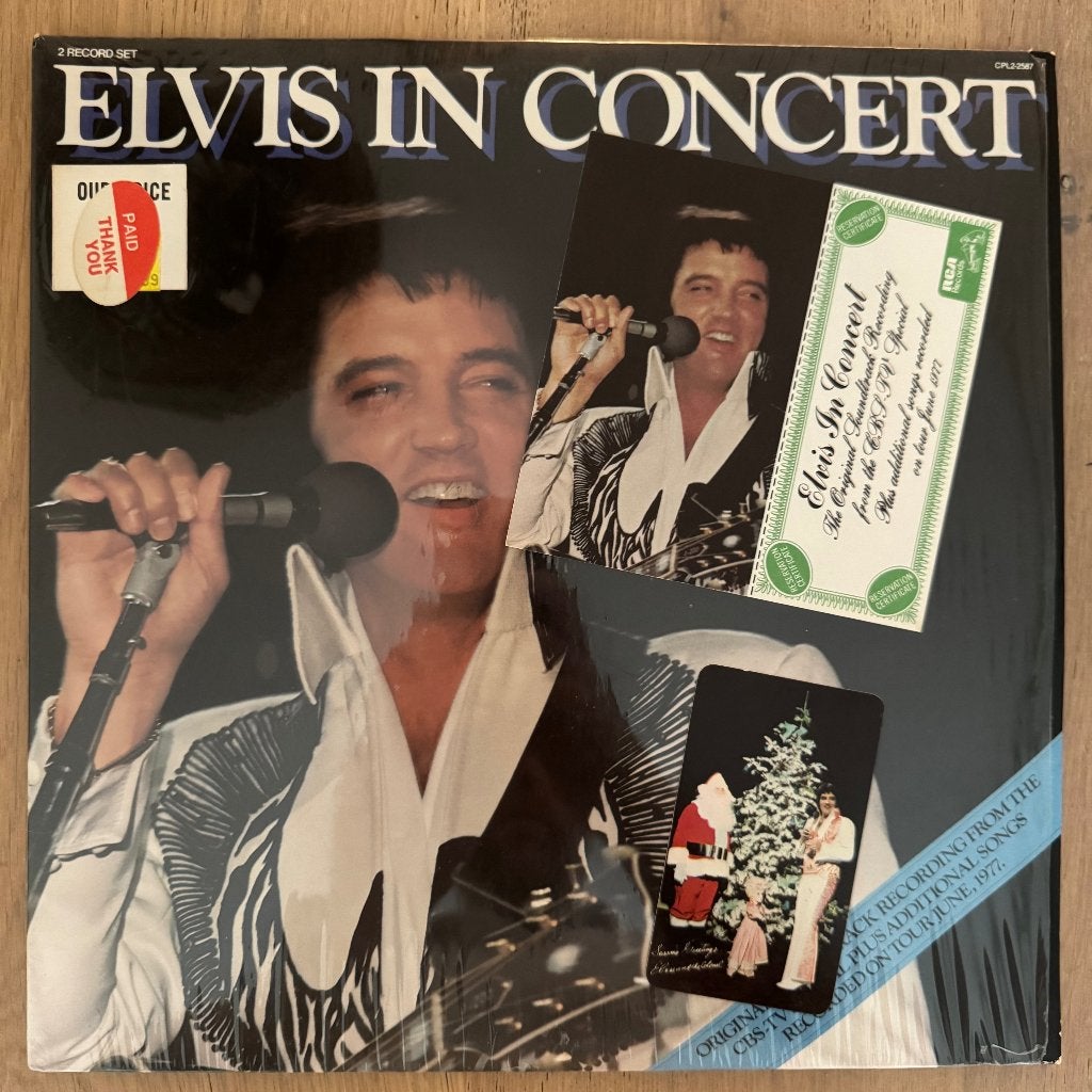 Elvis LP - Elvis In Concert - USA 1980 + Coupon & Calendar, Ophalen of Verzenden, Zo goed als nieuw, Dubbel-LP, 12 inch
