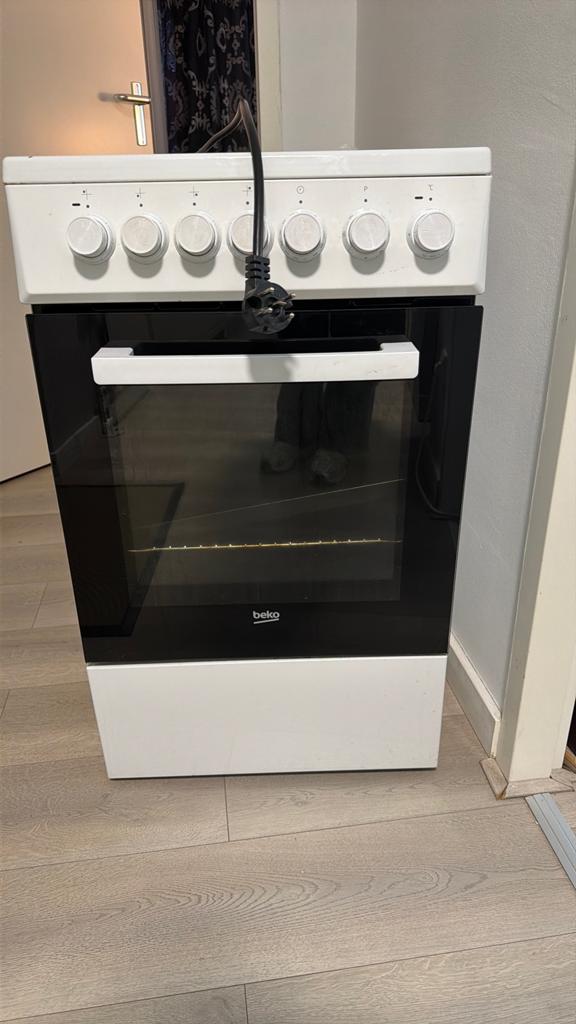 Beko fornuis, Gebruikt, Gas, Vrijstaand, 85 tot 90 cm