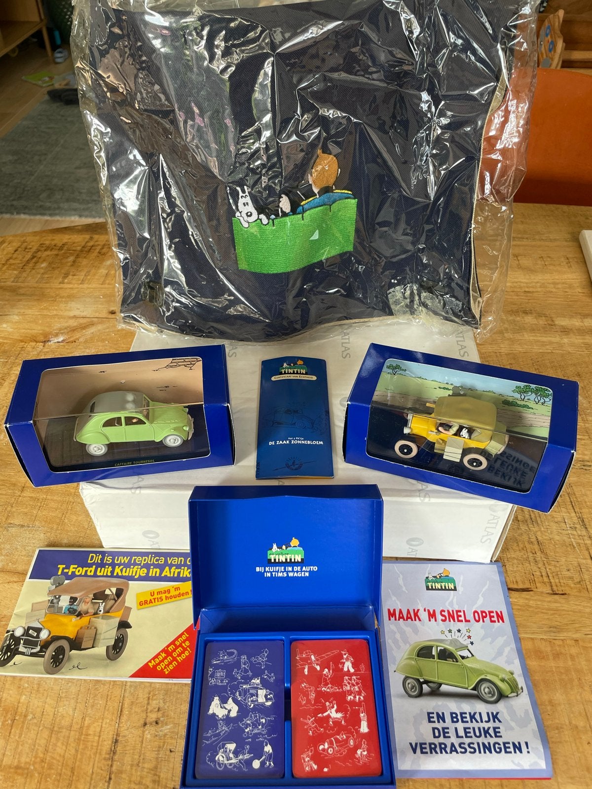 Kuifje Collectie: Auto's, Speelkaarten & Meer - Nieuwstaat, Ophalen of Verzenden, Nieuw, Overige typen