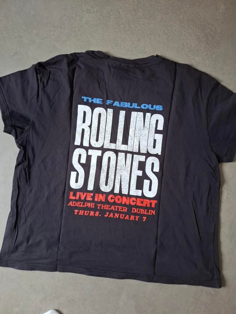 The Rolling Stones xl zwart h&m, H&M, Zwart, Maat 46/48 (XL) of groter, Ophalen of Verzenden
