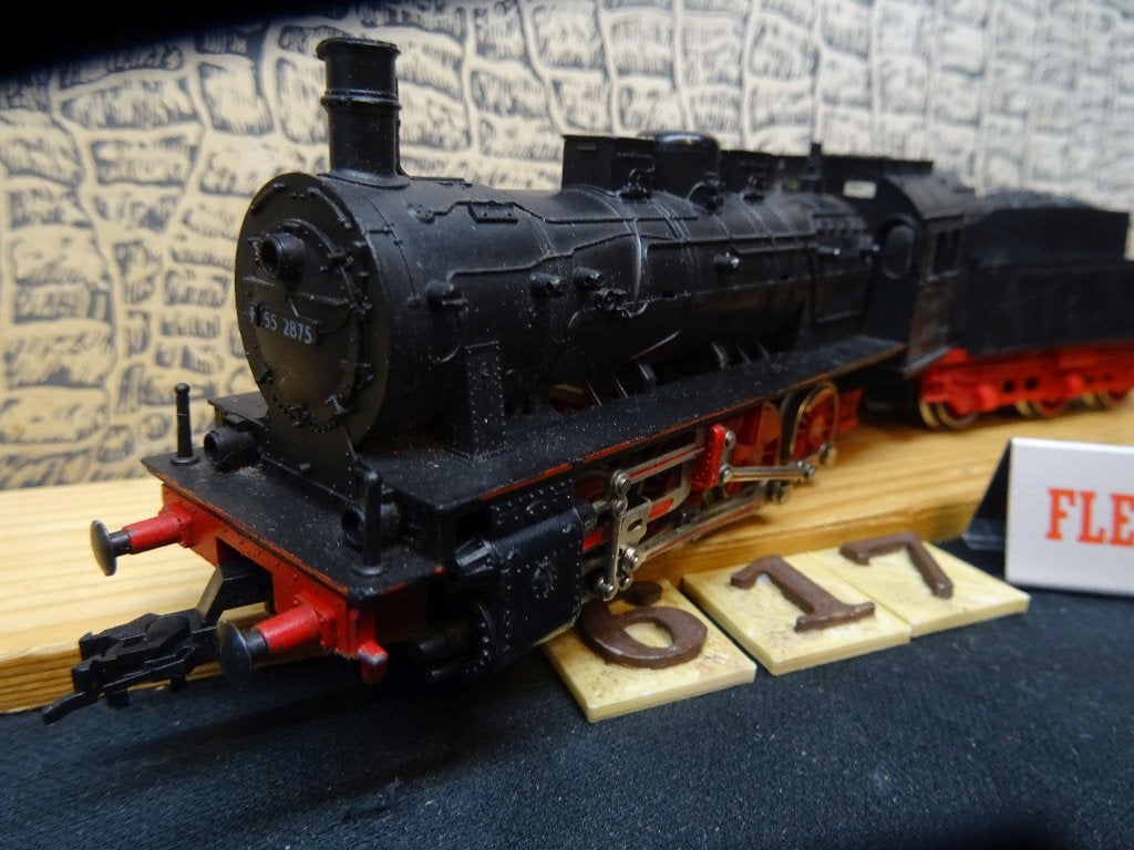 617=Fleischmann 7155 BR 55 van de Duitse spoorwegen.29, Gebruikt, Fleischmann, Ophalen of Verzenden, Gelijkstroom