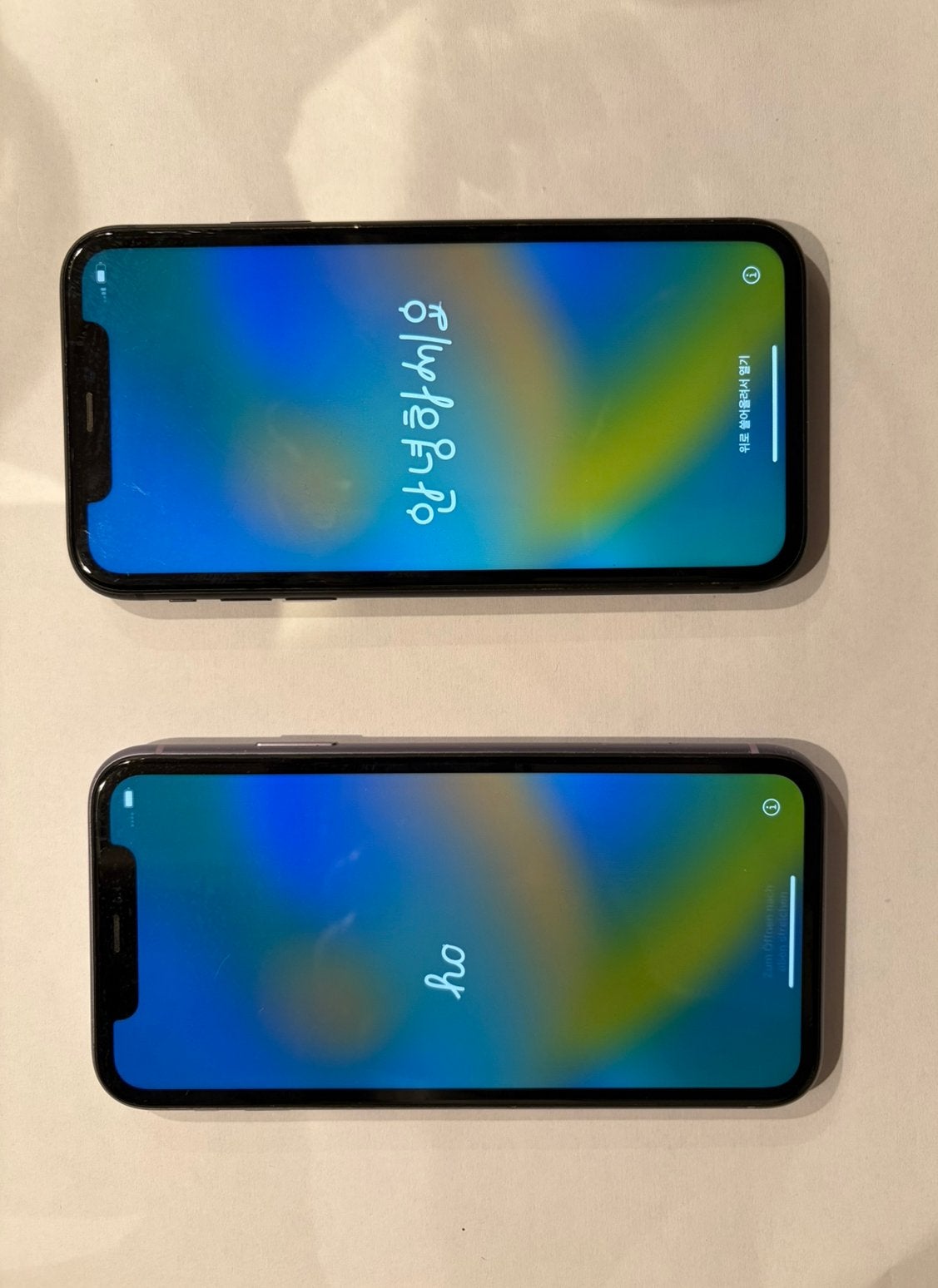 2 Iphone 11 64gb te koop zwart en paars, Telecommunicatie, Gebruikt, Verzenden, Zwart, IPhone 11